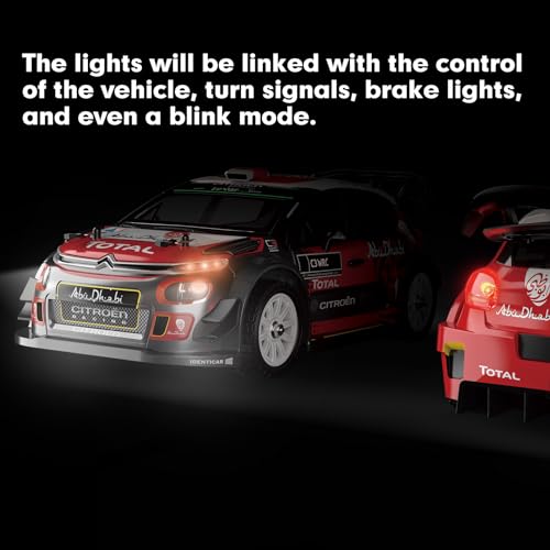 MJX Hyper GO 14303 1/14 Citroen C3 Fast RC Cars for Adults, Max 40mph Brushless RC Drift Car with Gyro, 4WD RTR High Speed RC Rally Car, 2 of 2000 mAh Drifting RC Remote Control Car for Adult