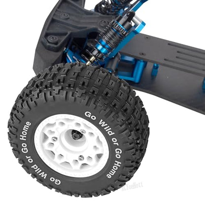 RC Truck Wheels Tires 12mm/14mm/17mm Hex for 1/10 Arrm a Senton/Slash 2WD 4WD 4×4/Axia1/Redca t/Rc4w d,w/Detachable Replace Running on Off-Road Tire RC Wheel Hex,Wheels and Tires,White - color: White- (Wheel Tires)