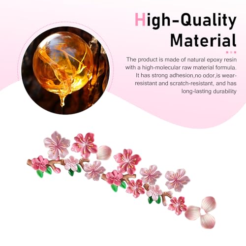 16 PCS 3D Stereo Cherry Blossom Car Stickers, Flower Design DIY Car Body Bumper Decoration, Personalized Scratch Cover Waterproof Decals, Universal for Cars SUVs Trucks (Pink) - size: 16 PCS