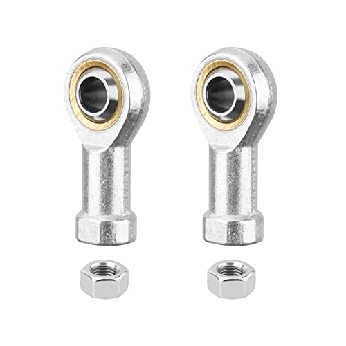 PHS6 Rod End Bearing, 2pcs 6mm Bore Pre-Lubricated M6x1.0mm Metric Female Thread Right Hand Heim Joint with Jam Nuts - size: 6mm, style: PHS