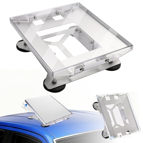 Wayona 265lbs Starlink Mini Magnetic Roof Mount Kit for Cars Lightweight Aluminum High-Strength PC Cover Plate for Vehicle RV Truck, Starlink Mini Hood Mount with Tilt Adjustment