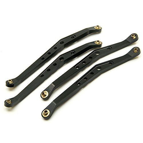 8Pcs Lower & Upper Suspension Link Linkage Set for 1/10 Axial Wraith 90018 | Aluminum Alloy,Length (center distance between two holes):123mm,3mm Ball End Hole