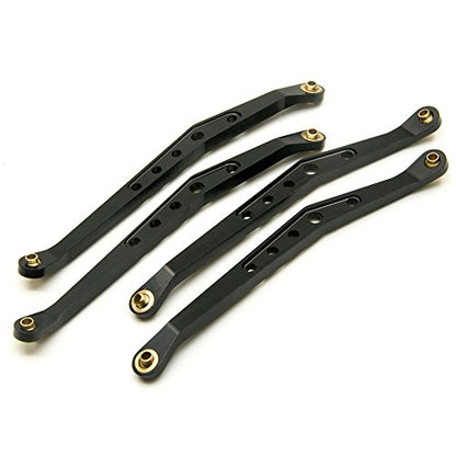 8Pcs Lower & Upper Suspension Link Linkage Set for 1/10 Axial Wraith 90018 | Aluminum Alloy,Length (center distance between two holes):123mm,3mm Ball End Hole