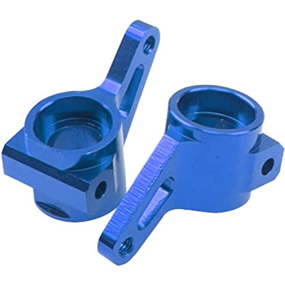 Metal Rear Stub Axle Carriers, C-Hubs Caster Blocks, Steering Blocks Compatible with 1/10 Traxxas Slash 2WD Stampede 2WD Rustler 2WD Nitro Slash RC Car Upgrade Part #3752 3736 3632 (Blue) - color: Blue