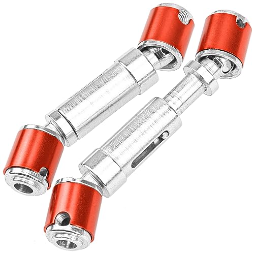 2Pcs Vgoohobby Metal Drive Shaft Transmission Axle Compatible with Axial SCX10 D90 90028 Tamiya CC01 1/10 RC Crawler Car (63mm-74mm)
