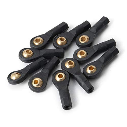 QUE-T 10pcs Ball Head Holder Tie Rod End M2 Ball Joint Linkage for RC Hobby Model Car Truck Boat (19mm) - size: 19mm