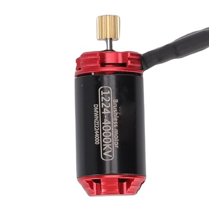 4000KV Brushless Motor ESC Set, RC Car Brushless Outrunner Motor with 30A Electronic Speed Controller, for SCX24 1/24 RC Crawler Truck