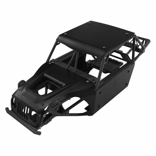 Aluminum Body Panels Kit for Vanquish H10 Optic Sparco H10 Optic Yokohama RTR 1/10 RC Crawler Upgrade Parts (Black) - color: Black