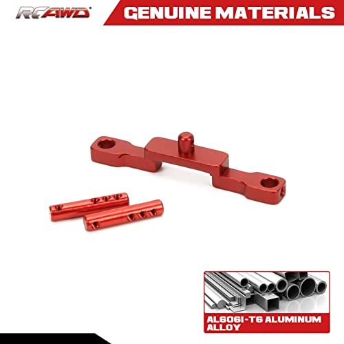 RCAWD SCX24 Upgrades Body Post Front for Axial, Body Mount Aluminum Parts for AXI00002 Red - color: Red