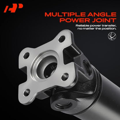 A-Premium Rear Drive Shaft Driveshaft Assembly Compatible with Dodge | for Ram 1500 2002-2008, 4WD, Auto Trans, 140.5" Wheel Base, NV243 Transfer Case, Replace# 52105918AA, 75.43" Prop Shaft - size: Rear, 75.5", style: 2002-2008, Automatic Transmission