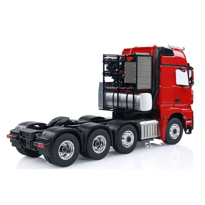 LESU wheelfun 1/14 RC Tractor Truck for 3363 1851 Heavy Metal Chassis 3-Speed Transmission Lock Differential Front Hook Equipment Rack Light Sound I6S Radio Construction Vehicle Hobby Grade Model