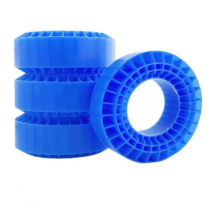 1.9 Silicone Tire Inserts 108x42mm, Soft 45-50A RC Tire Foam Inserts for 1/10 RC Crawler Tires, Waterproof Silicone Inner Foam, 4PCS (Blue) - color: Blue