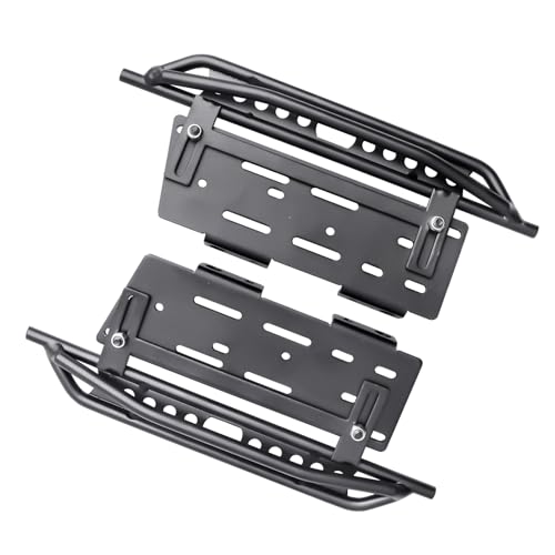 1/10 RC Crawler Rock Sliders Left Right Metal RC Pedals Side Board Steps Plate Running Boards Foot-Plate for 1/10 Axial SCX10 SCX10 II 90046 Redcat Gen 7 Body Shell Accessories