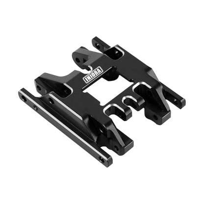 INJORA Aluminum Skid Plate Transmission Mount 17g for 1/18 RC Crawler TRX4M - color: Black Aluminum