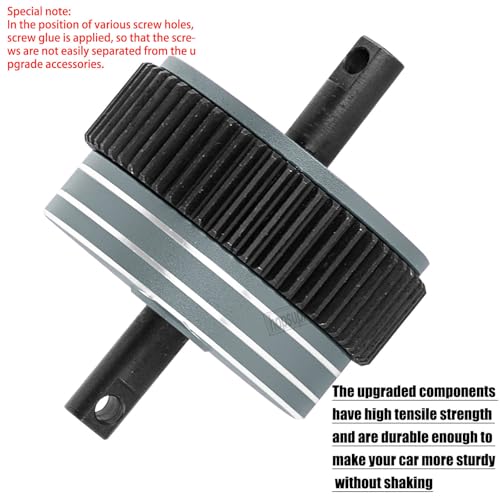 RC Upgrades Part for 1/10 Slash 2WD Rustler Stampede Bandit VXL XL-5,Aluminum Gearbox Transmission Gear Differential Transmission Gear,Titanium - color: Titanium(Upgrades Part)