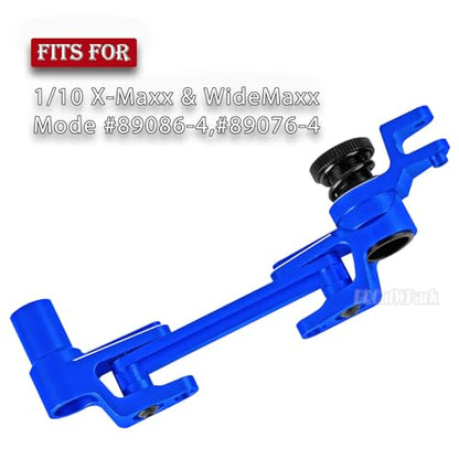 Aluminum Tie Rod & Servo Horn Upgrades Part for 1/10 WideMaxx/X-Maxx,RC Fixed Link Steering Servo Arm,RC Truck Mode #89086-4,#89076-4,Navy Blue - color: Navy Blue - (Tie Rod & Servo)
