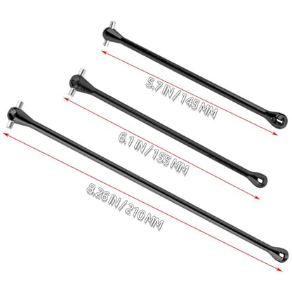 RC Drive Shaft Dogbone Upgrades Part for 1/5 KRATON 8S BLX Outcast 8S BLX,Centor Driveshaft Axles Dogbone Part,Black - color: Black - (3pcs Axles Dogbone)