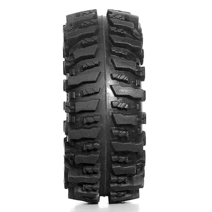 1.0 Beadlock Wheels and Tires（4pcs） 1.0 Crawler Tires OD 55 * 23mm Plastics 1.0 Wheel 1/18 1/24 RC Crawler Tires for SCX24 TRX4M FMS FCX24 FCX18 AX24 (at)