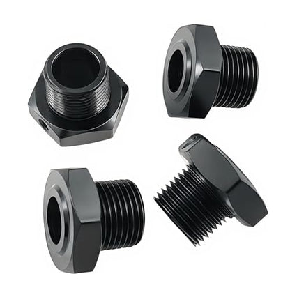 17mm Aluminum Wheel Hex Nut Kit for ARRMA Typhon Mojave Felony 6S (Black) | 1/8,1/7,Infraction,Limitless,ARAC9416 ARAC9763 ARA311035,CNC Machined,High Strength,Precision Fit,Wear Resistant - color: Black