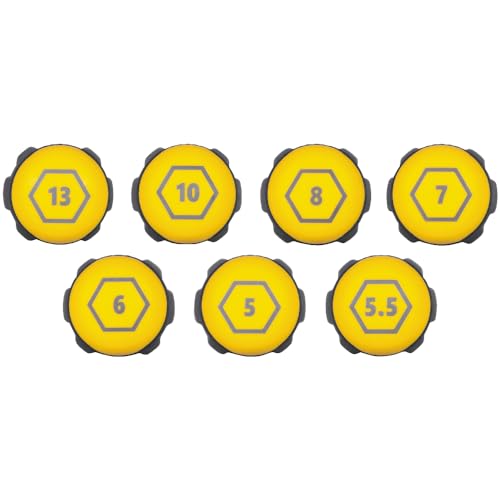VAC7071 7-Piece Metric Hex Nut-Driver Set, Hollow Shaft, Magnetic, Laser Etched Sizes 5-13 mm - style: Metric