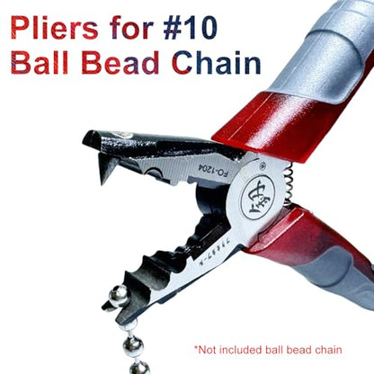 Chain Joining Tool Pliers for #10 Metal Bead Ball Chain Cutting and Joining | Ball Chain Joing and Splicing Tool Pliers