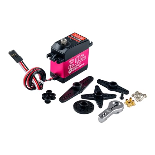 2Pack DSServo DS3218 PRO 20KG 0.09s 6.8V Digital Servo Waterproof IP66 Metal Gear 270° Degree with 25T Arm for 1/8 1/10 1/12 Scale RC Cars