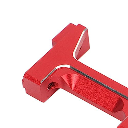 Srliya Aluminum Front and Rear Bumper Mounts Set RC Bumper Mount for 1/18 RC Crawler (Red)