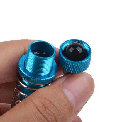 Rc Dampers Spare Parts Compatible with Tamiya for Buggy for TT02B DT02 DF02 1/10 RC Car Upgrade Replacement Parts Aluminum Alloy Shock Absorber - color: Red