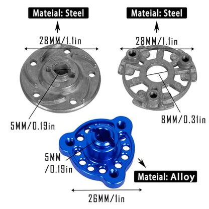 86T 48P Spur Gear with 19T 21T 23T Pinions Gear & Slipper Clutch Upgrades Part for 1/10 Slash Rustler Stampede Bandit 2WD VXL,86T Spur Gear,Navy Blue - color: Navy Blue - (86T)