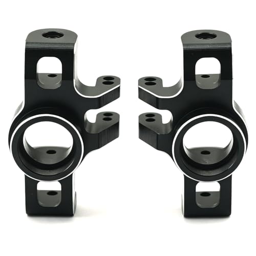 Aluminum Upgrade Parts Set for ARRMA 1/16 Mini Kraton 3S, Front/Rear Upper/Lower Arm, Gearbox Cover, Wing, Steering Link (Black Front Hub/Knuckle Arm) - color: Black Front Hub/Knuckle Arm