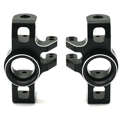 Aluminum Upgrade Parts Set for ARRMA 1/16 Mini Kraton 3S, Front/Rear Upper/Lower Arm, Gearbox Cover, Wing, Steering Link (Black Front Hub/Knuckle Arm) - color: Black Front Hub/Knuckle Arm