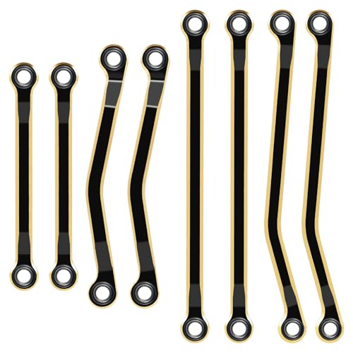 LGS High Clearance Link Set for Tra-xxas 1/18 TRX4M High Trail K10 F150 | 1: 18 RC Crawler Brass Coating Linkage Deadbolt Links Upgrade Parts