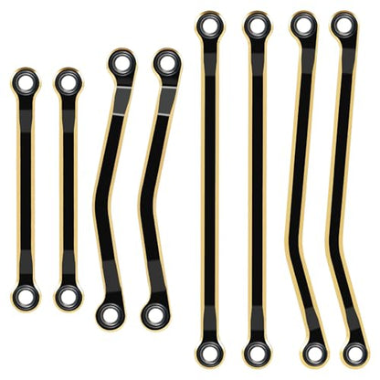 LGS High Clearance Link Set for Tra-xxas 1/18 TRX4M High Trail K10 F150 | 1: 18 RC Crawler Brass Coating Linkage Deadbolt Links Upgrade Parts