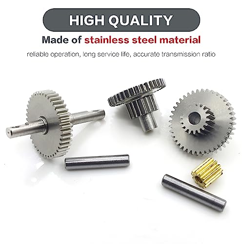 Stainless Steel 16.6:1 Overdrive Transmission Gear for 1/18 TRX4M RC Crawler - size: 16.6:1