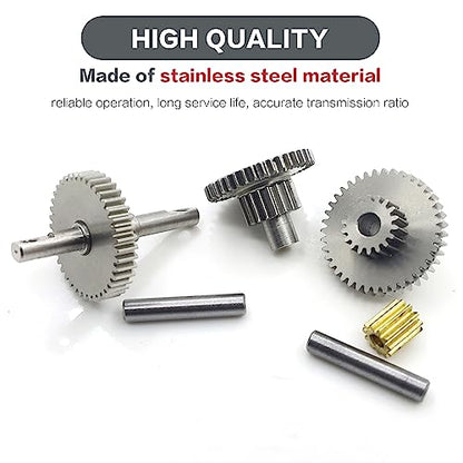 Stainless Steel 16.6:1 Overdrive Transmission Gear for 1/18 TRX4M RC Crawler - size: 16.6:1