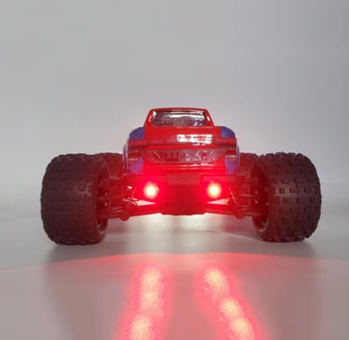 RC Headlight Taillights Kits Front & Rear Lights for ARRMA 1/18 Granite Grom Upgrades Parts