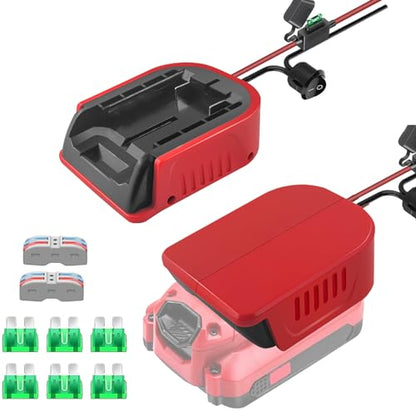 2 Packs Power Wheel Adapter for V20 Craftsman 20V Battery Adapter Power Wheels Battery Converter Kit with Fuses & Wire Terminals, 14AWG Wire, Power Connector for DIY Rc Car Toys, Robotics,Rc Truck - style: for V20 Craftsman 20V Battery