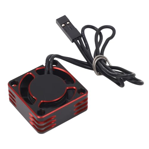 RC Motor Cooling Fan, Lightweight and Stable ESC Motor Cooling Fan 19000rpm for Replacement (Red) - color: Red