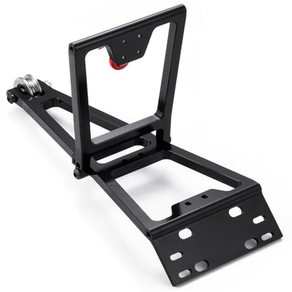 1/10 Scale RC Tow Truck Build Kit, Winch Double Stent Rescue Tow Crane Arm Wrecker Kit for 1/10 RC Crawler SCX10 TRX4 Capra LCG Chassis Tools (Black) - color: Black