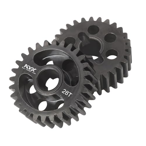 KYX Racing Hard Steel Front Rear Portal Axle Gear Set 28T 2pcs Upgrades Accessories for 1/8 RC Crawler Car Axial AXP8 Gilamon 2.2