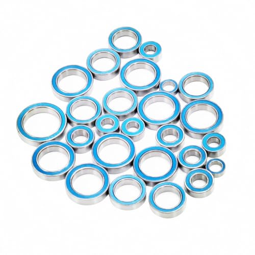 Steel 26PCS Rubber Ball Bearing Kit for Arrma Big Rock Typhon | Granite Senton Blx 3S 4S 2wd 1/10 4x4 RC Crawler Car Upgrade Parts