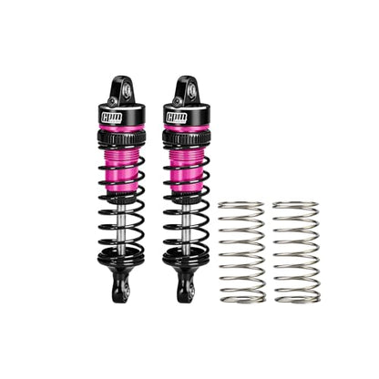 GPM Aluminum Front Shock Absorbers 62mm (2PCS) for Arrma 1/16 Mini Kraton 3S Oil Filled RC Shocks Upgrade Replacement Parts (Pink) - color: Pink
