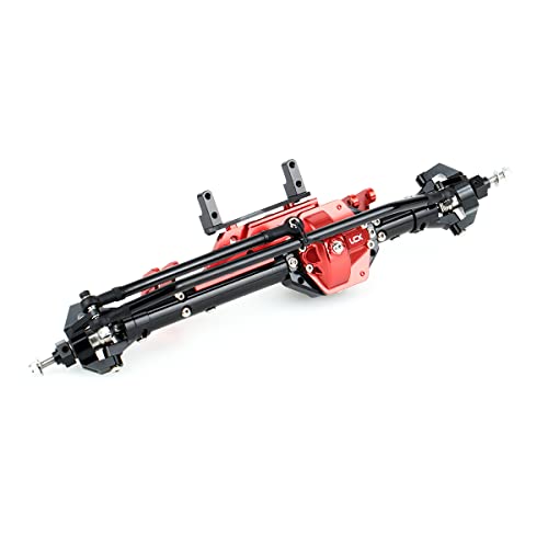 LCX Racing 1/10th RC Crawler Car CNC Aluminum AR60 OCP Upgrade Front Axle Complete Set for Axial Wraith RR10 Bomber SMT10, Upgrades Parts Accessories (Front Axle)