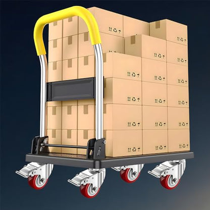 5 Inch Swivel Stem Casters Heavy Duty American Size UNC 1/2"-13x1-1/2 Stem Thread Wheels 360 Degree Durable Wheels Dual Safety Locks Castors with 900 Lbs Capacity Pack of Four - color: Red, size: 5 Inch