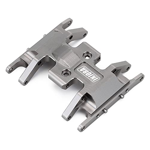 INJORA RC Skid Plate for Axial SCX24 Bronco Gladiator Deadbolt C10 Upgrades Parts 1/24 RC Crawler(Grey) - color: Grey