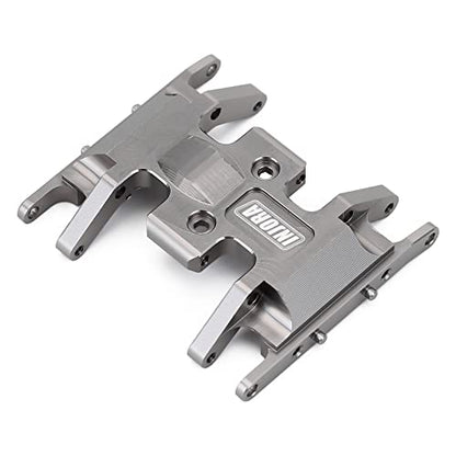 INJORA RC Skid Plate for Axial SCX24 Bronco Gladiator Deadbolt C10 Upgrades Parts 1/24 RC Crawler(Grey) - color: Grey