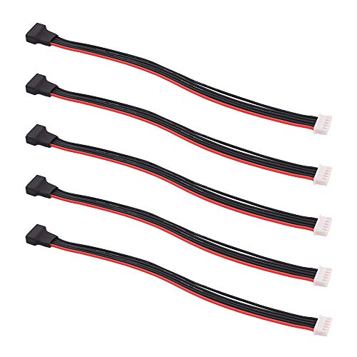 5pcs JST-XH 4S 8" / 200mm 22awg Lipo Balance Wire Extension Silicone Cable Lead Cord for RC Battery Charger(C134-5)