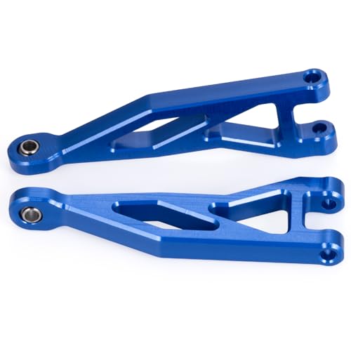 Rear Upper&Lower Suspension Arms for ARRMA 1/18 Typhon Granite Grom | 380 Brushed 4X4 Monster Truck 4 PCS/Set Blue Aluminum Upgrades Parts - color: Blue