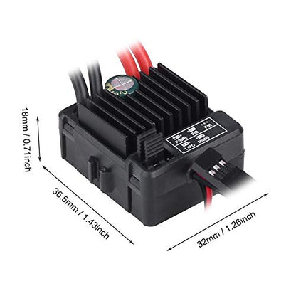 ZJchao Brushed ESC, Dust Proof Brushed 1060 60A ESC RC Car Accessories for 1/10 RC Car Parts