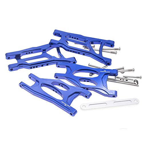 4Pcs Alloy Front&Rear Suspension Arms w/Tie Bar for Traxxas 1/10 Slash 2WD RC Car Upgrade Parts-Replaces Part 3631 2555 2532